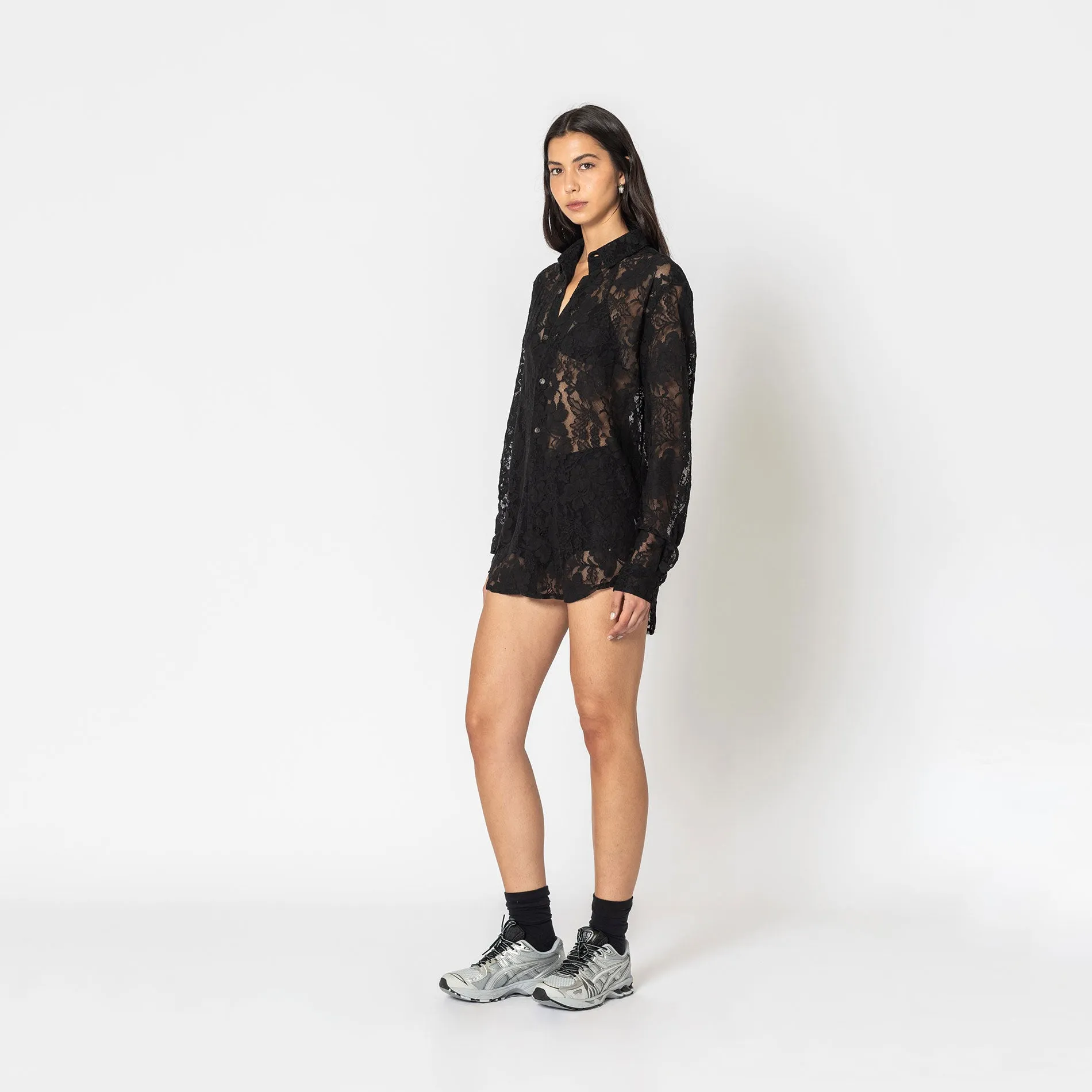 BLACK LACE SUNDOWN SHIRT