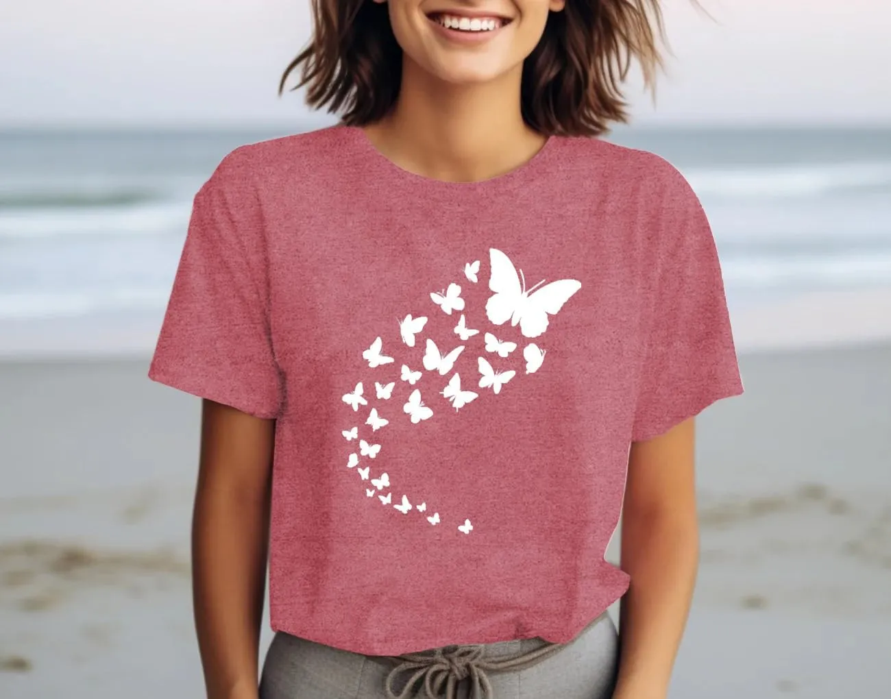 Dandelion Shirt for Women Casual Summer Short Sleeve Flower Tee Tops Inspirational Kindness T-Shirt