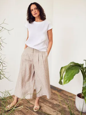 Erin Woven Hemp Short Sleeve Top