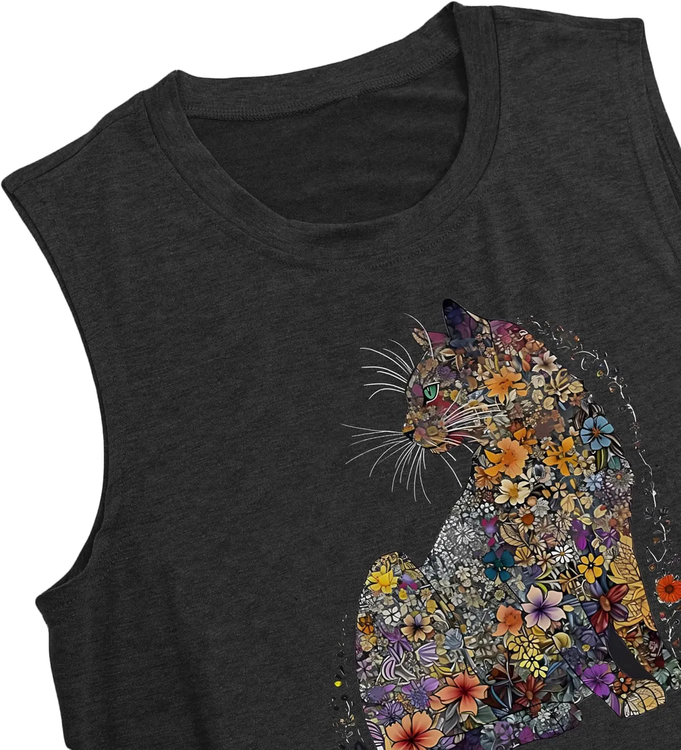 Hummingbird Tank Top for Women Bird Flower Graphic Tee Bird Lover Sleeveless Shirts