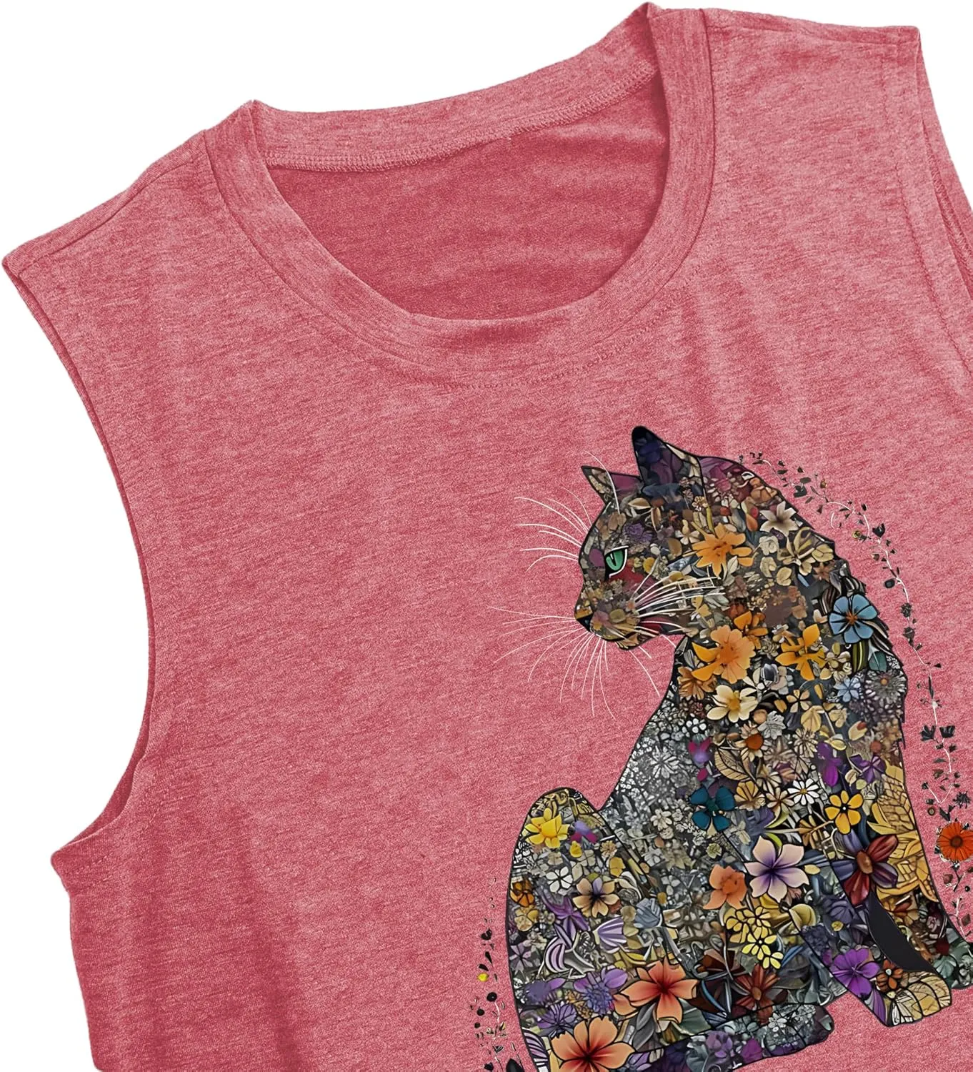 Hummingbird Tank Top for Women Bird Flower Graphic Tee Bird Lover Sleeveless Shirts