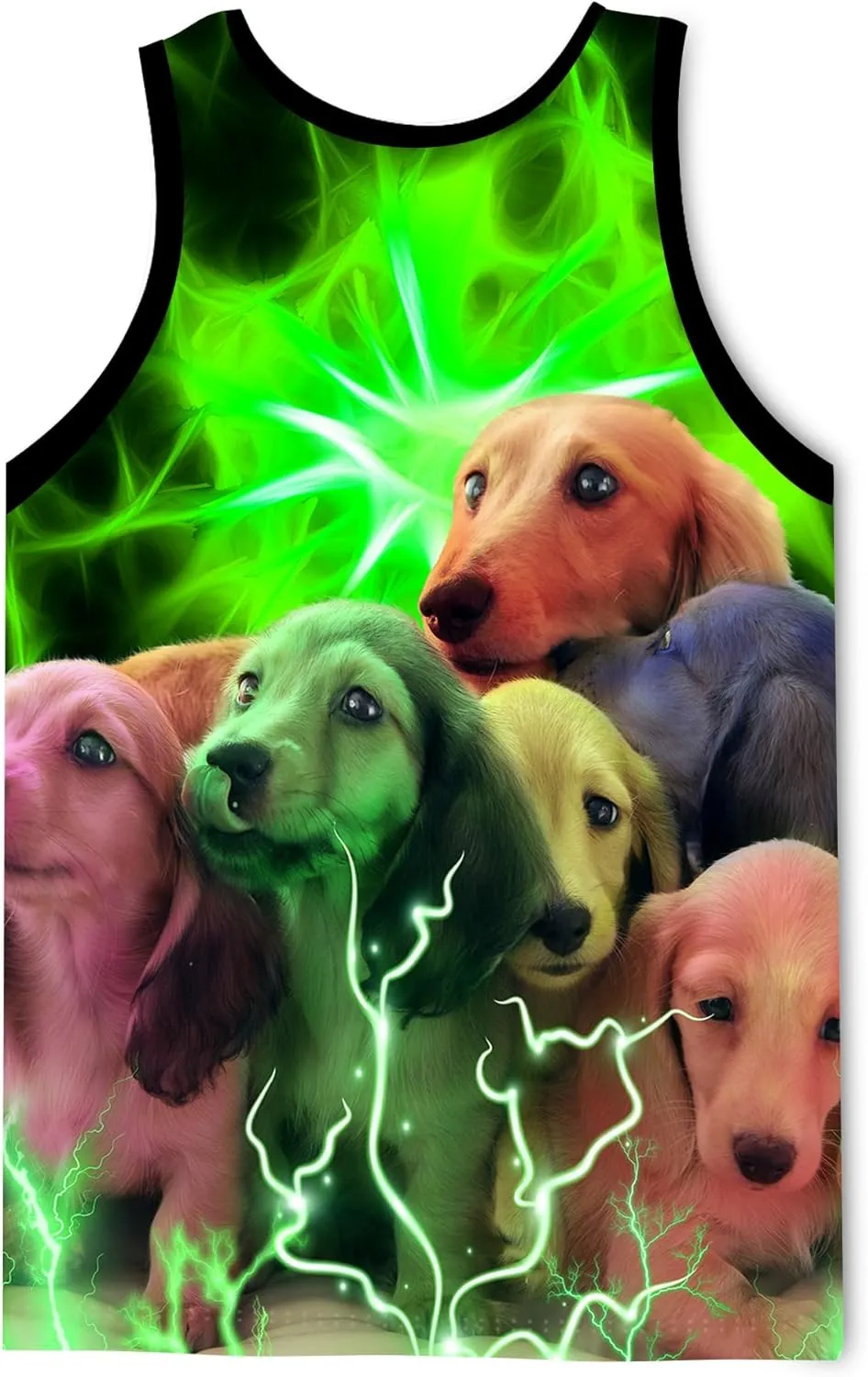 LAIDIPAS Men's 3D Tank Tops Summer Casual Novelty Sleeveless Shirt Unisex Colorful Graphics Top Tees Shirt