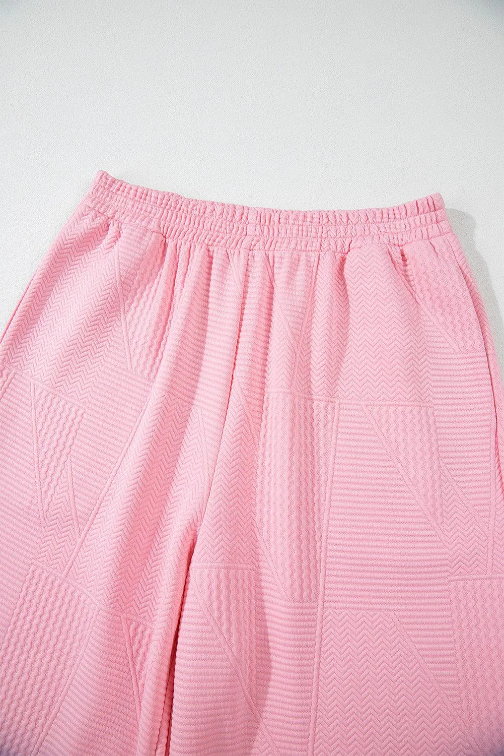 Ruffled Pearl Wide Leg Pants Set