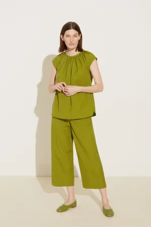 Sleeveless Cotton Top - Grass