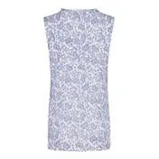 Sleeveless Paisley Print Top